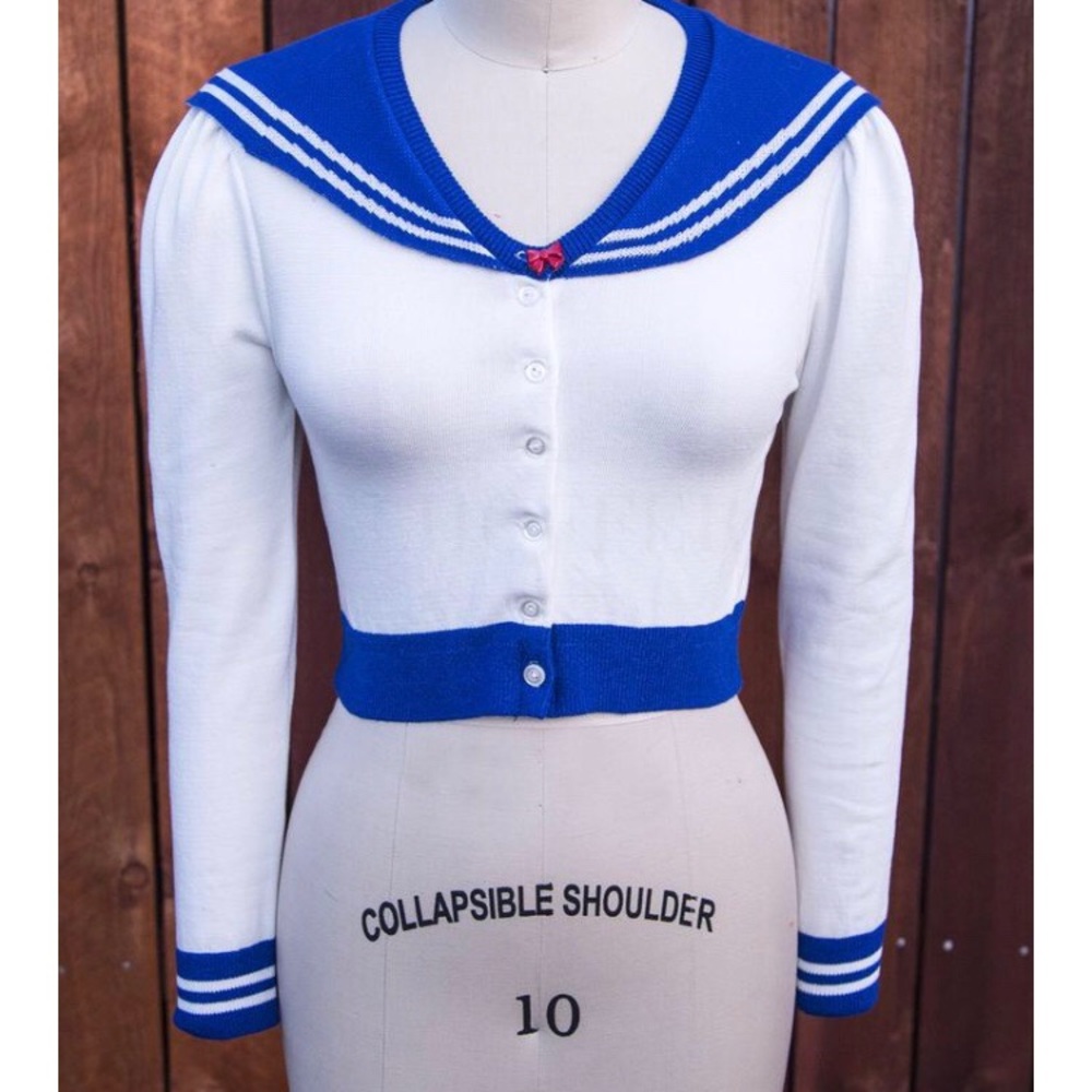 Elhoffer Design - Sailor Moon /Nautical Cardigan